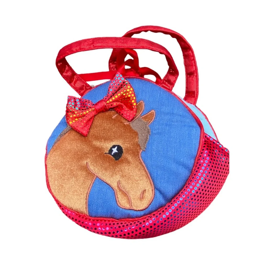 Gurls Horse Themed Bundle /Backpack-Purse-Book -EUC